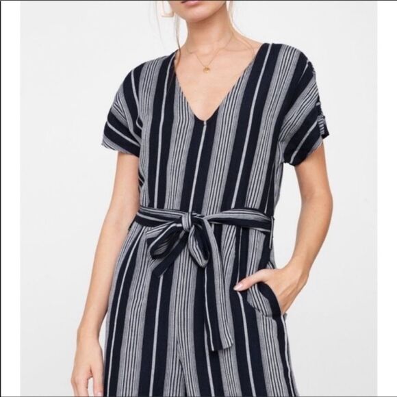 Rails striped jumpsuit womens size small Navy blue - Picture 2 of 15